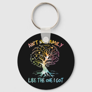 Ain't No Family Like The One I Got Tie Dye Family  Key Ring
