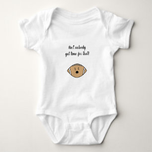 Ain't Nobody Got Time for That Angry Football Baby Bodysuit