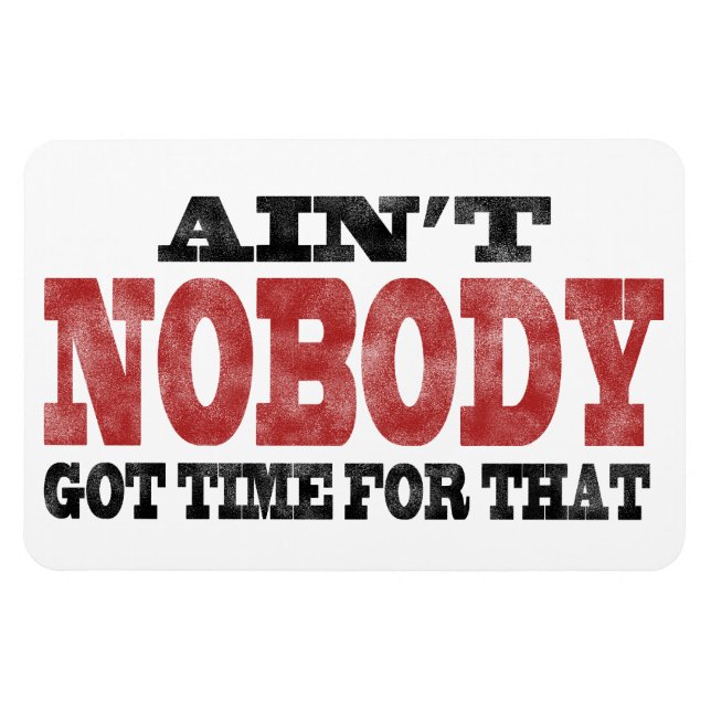 Ain't NOBODY got Time For That Magnet (Horizontal)