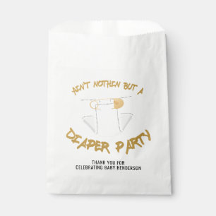 Ain't Nothin but a Diaper Party Hip Hop Party Favour Bag