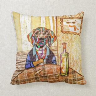 Ain't Nothing But A Hound Dog Wining All The TIme Cushion