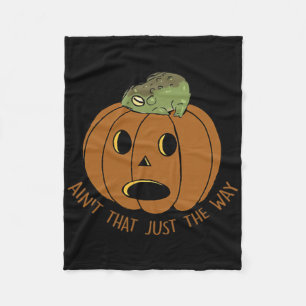 Ain't That Just The Way Retro Style Pumpkin Women Fleece Blanket