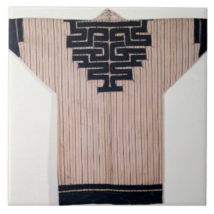 Ainu Coat, 19th century Ceramic Tile