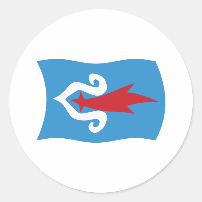 Ainu People Flag Sticker (Front)