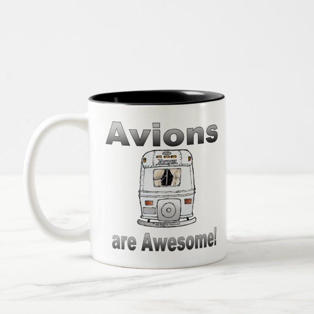 Aions are Awesome-rear-GrayGradient Two-Tone Coffee Mug (Left)