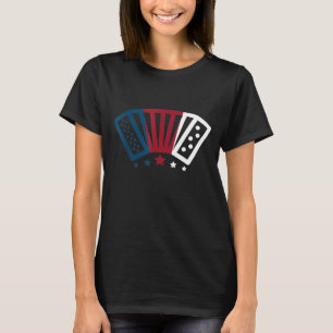 Air Accordion American Flag Music Idea T-Shirt
