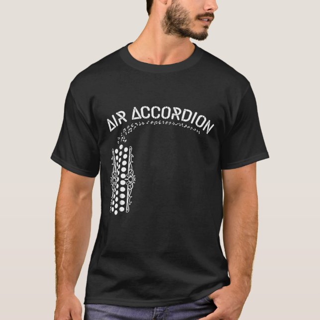 Air Accordion Musical Instrument T-Shirt (Front)