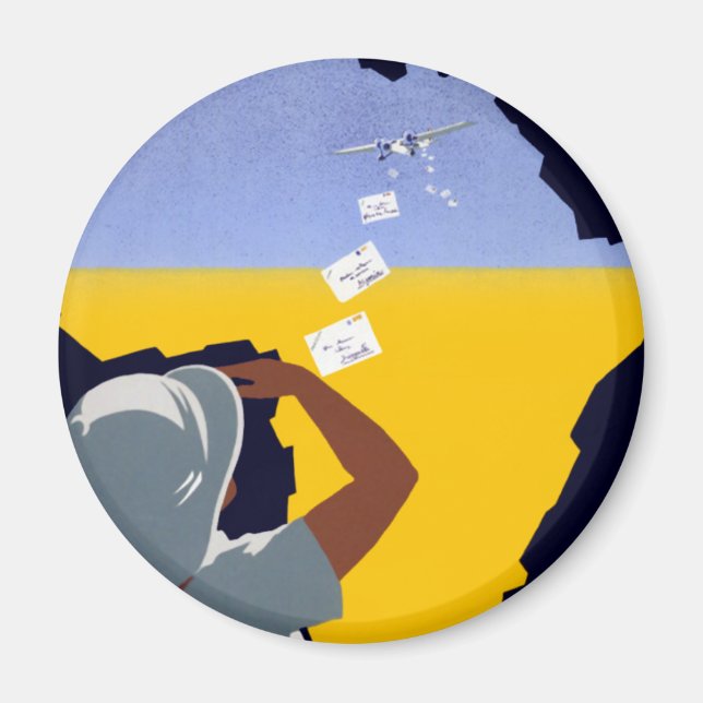 Air Afrique: L'Afrique Francaise Magnet (Front)