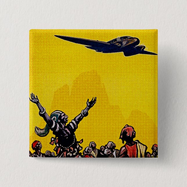 Air Afrique ~ Ligne de Bamako 15 Cm Square Badge (Front)