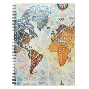 Air Afrique Map of the World Notebook