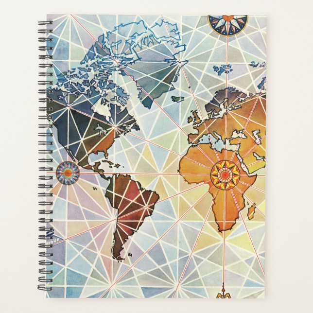 Air Afrique Map of the World Planner (Front)