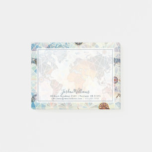 Air Afrique Map of the World Post-it Notes
