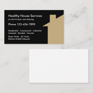 Air And Dryer Vent Cleaning Business Card
