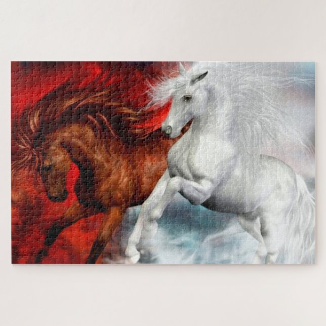 air and fire horses puzzle (Horizontal)