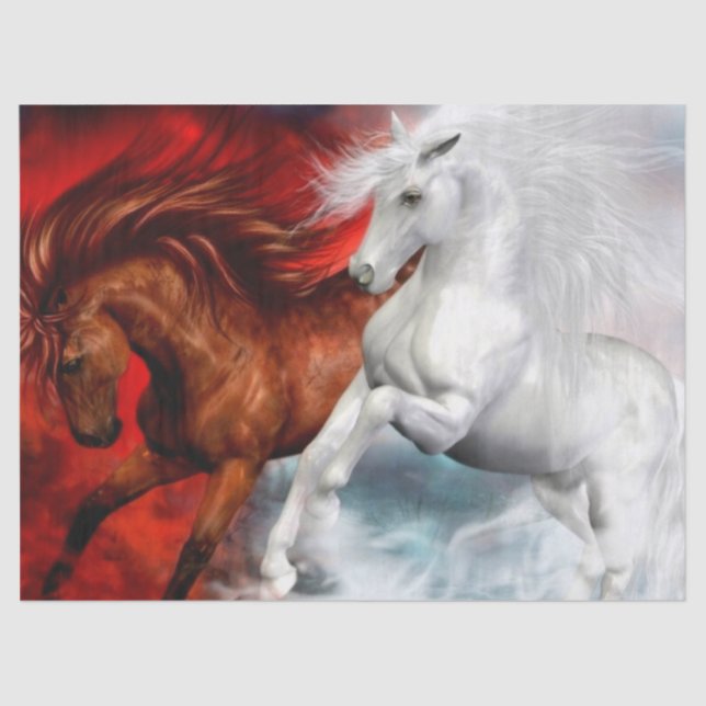 air and fire horses tissue paper (Front)