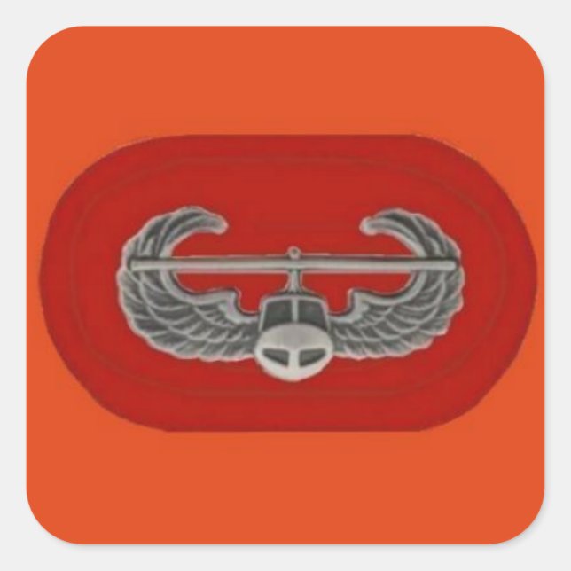 Air Assault Badge on 101st  Artillery Oval Sticker (Front)