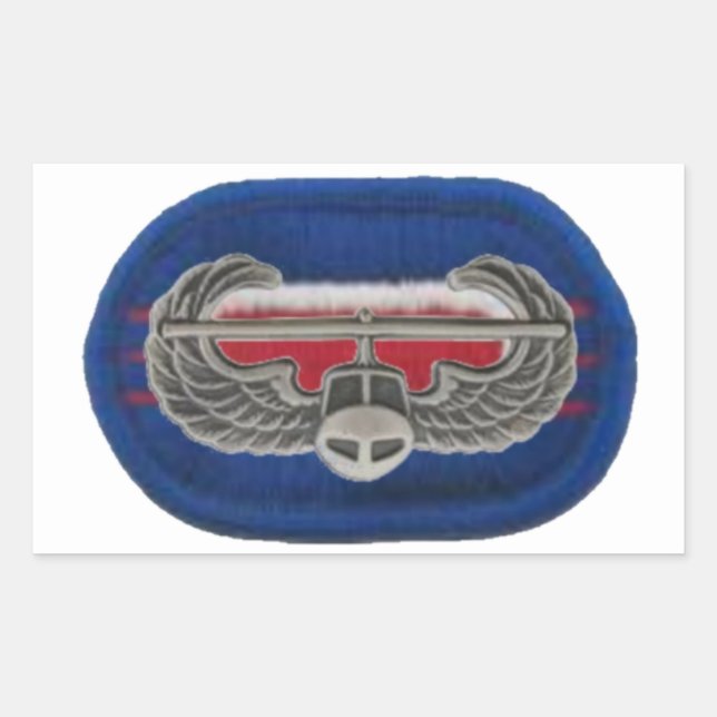 AIR ASSAULT BADGE ON 3/187 INFANTRY OVAL STICKERS (Front)