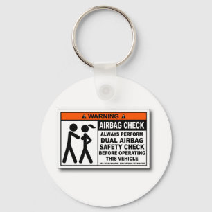 Air bag check key ring