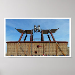 Air Balloon Basket Poster