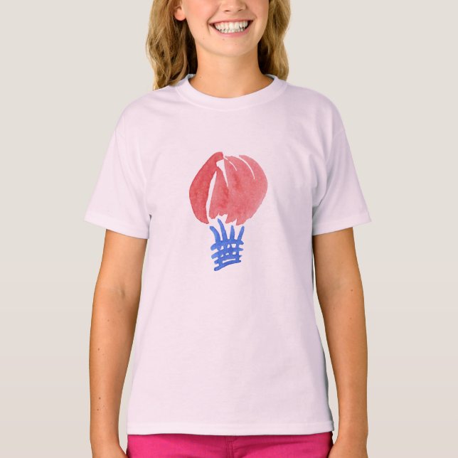 Air Balloon Girls' Jersey V-Neck T-Shirt (Front)