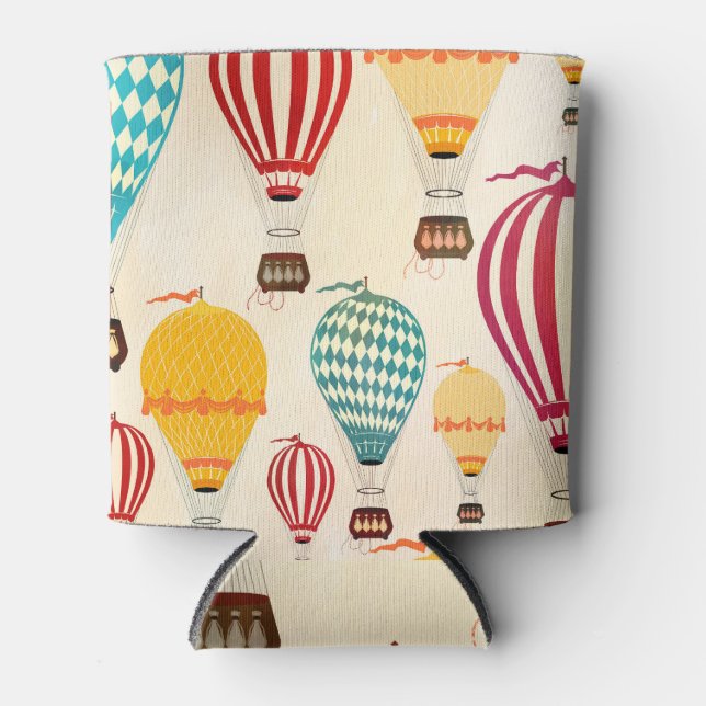 Air balloon: playful pattern design. can cooler (Front)