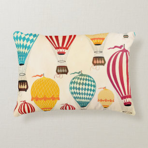 Air balloon: playful pattern design. decorative cushion