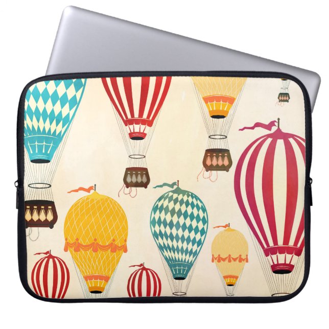 Air balloon: playful pattern design. laptop sleeve (Front)