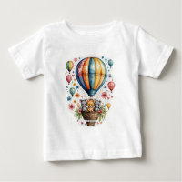 Air balloon with animals cute