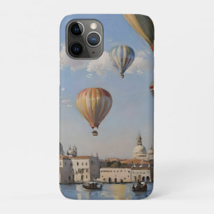 Air Ballooning Over Venice Oil Paint, iPhone 11 Pro Case