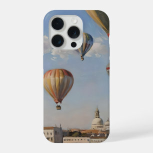 Air Ballooning Over Venice Oil Paint, iPhone 15 Pro Case