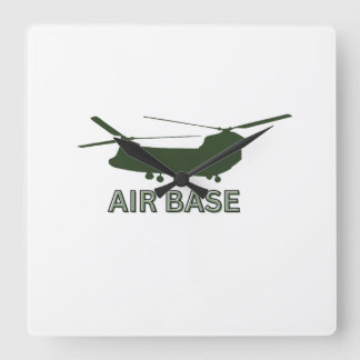 AIR BASE Graphic Clock Bold Military-Inspired