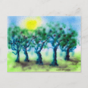Air Brush Trees ... Mark Edward Westerfield Postca Postcard