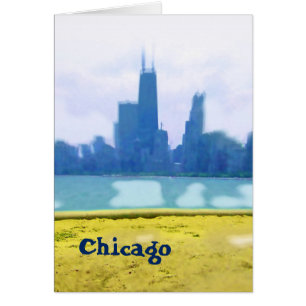 Air Brushed Chicago Skyline Art