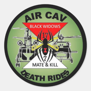 AIR CAV CLASSIC ROUND STICKER