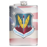 Air Combat Command with American Flag