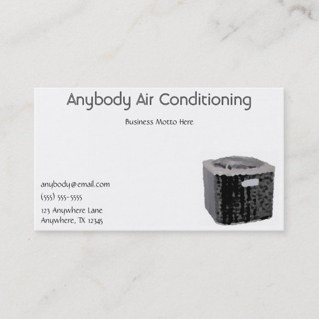 Air Conditioner Business Card (Front)