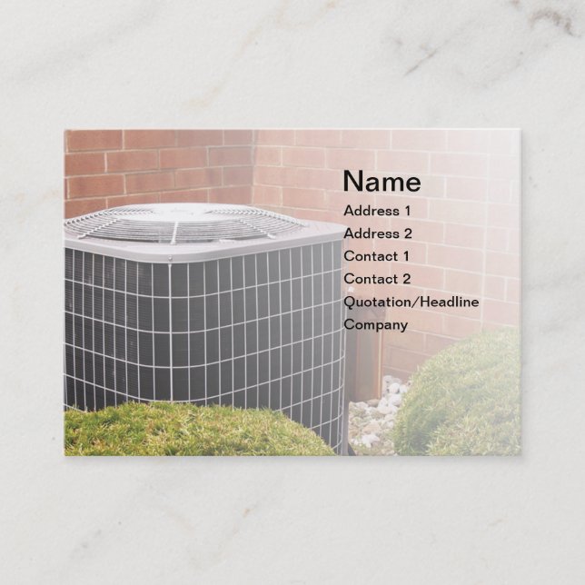 air conditioner business card (Front)