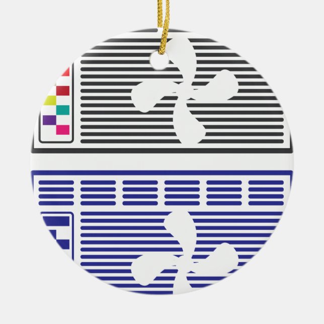 Air Conditioner Vector Ceramic Tree Decoration (Front)