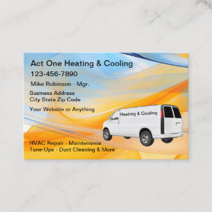 Air Conditioning HVAC Business Cards