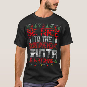Air Conditioning Mechanic Christmas Santa Claus T-Shirt