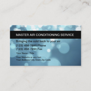 Air Conditioning Repair Business Cards
