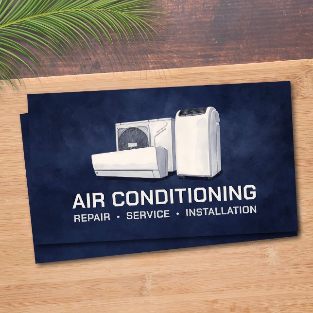 Air Conditioning – Repair • Service • Installation Business Card (Creator Uploaded)
