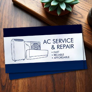 Air Conditioning – Repair, Service, Installation Business Card