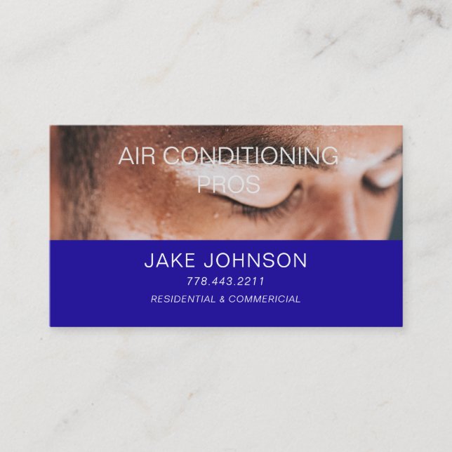 Air Conditioning Services Business Card (Front)