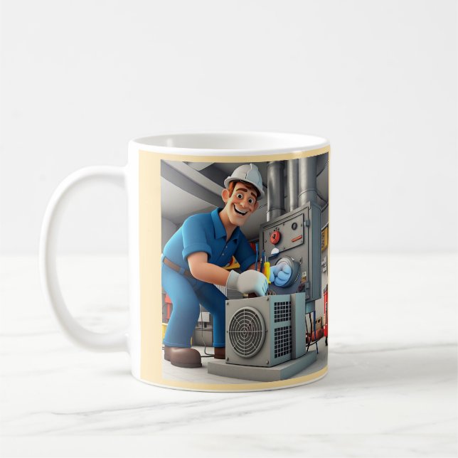 " AIR CONDITIONING TECHNICIAN " COFFEE MUG (Left)