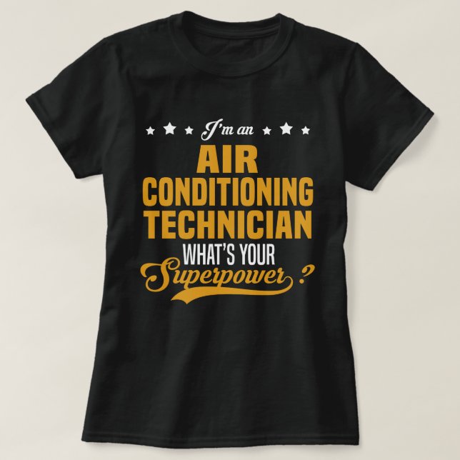 Air Conditioning Technician T-Shirt (Design Front)