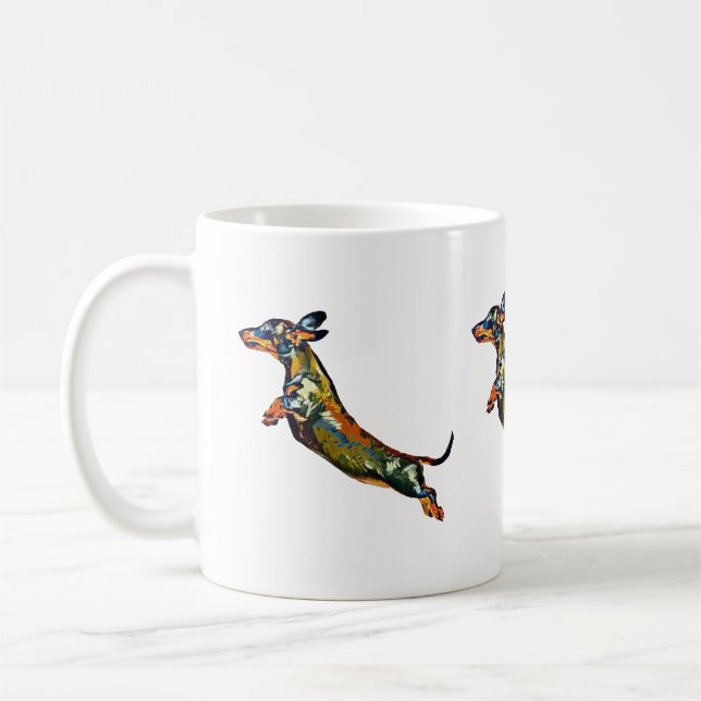 Air Dachshund Coffee Mug (Left)