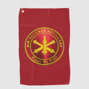 Air Defense Artillery ADA Golf Towel