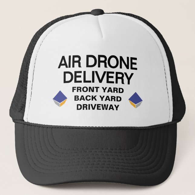 Air Drone Delivery Trucker Hat (Customise It!) (Front)