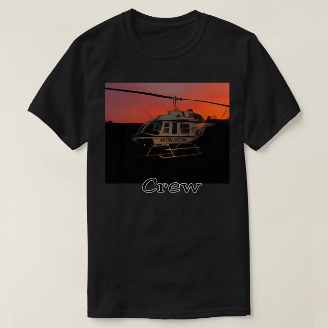 Air Evac Helicopter T-Shirt (Design Front)
